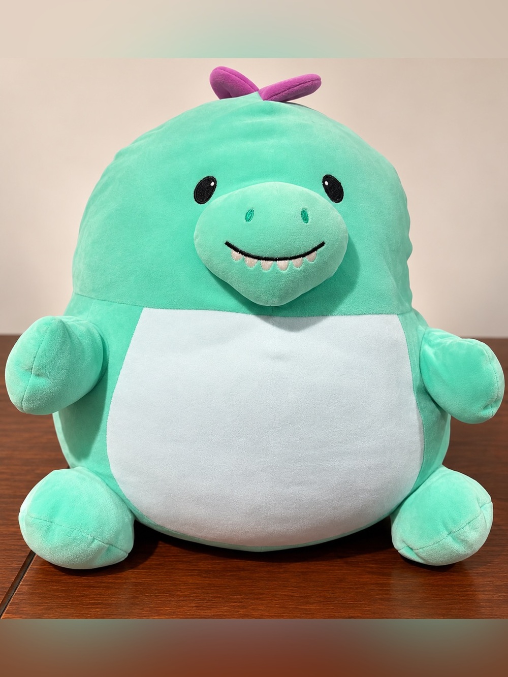 Plush Reptile Stuffed Toy - Mint Green and White